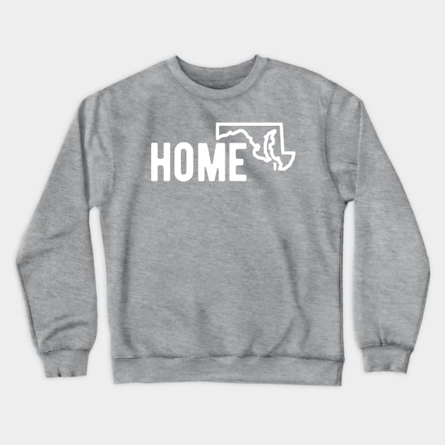 Maryland HOME Crewneck Sweatshirt by blueduckstuff